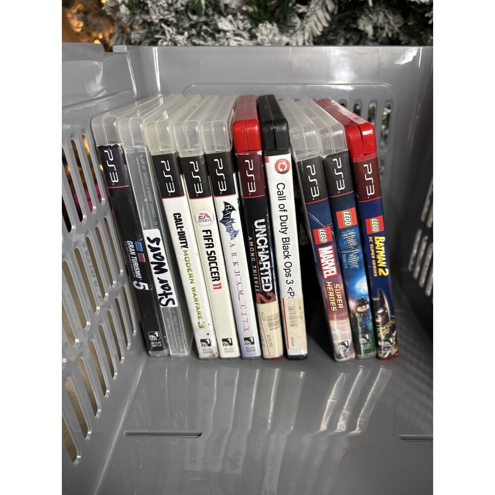 PS3 Game Lot 10 Games COD MW3 Black Ops 3 LEGO Batman FIFA HP Star Wars